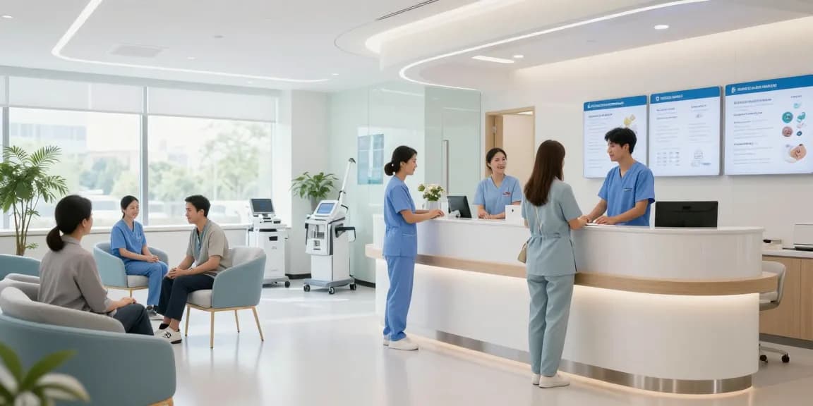 Hair transplant turkey price at a modern healthcare clinic, showcasing patient care and consultations by expert doctors.