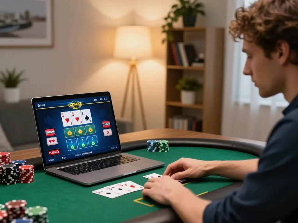 Player engaged in strategic online gameplay on 88clbgo during a live poker session