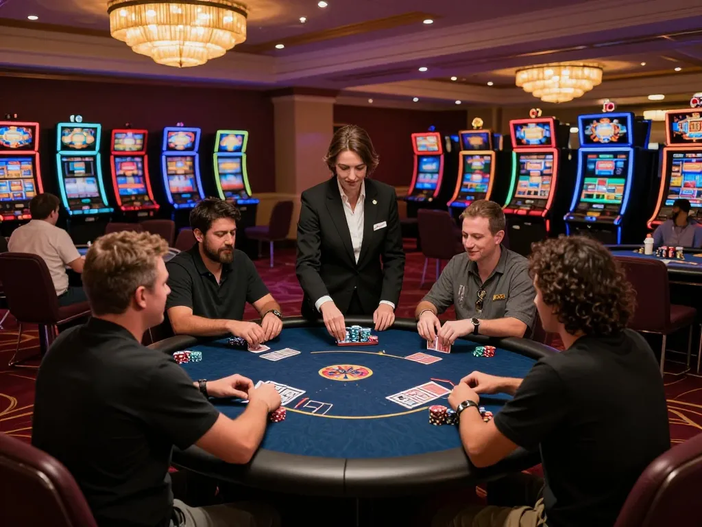 mm88 poker table action with players engaging in strategy and excitement