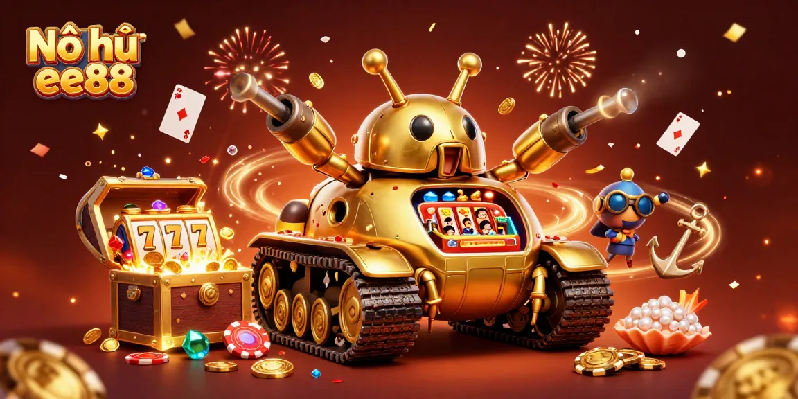 Experience Nổ hũ ee88 with vibrant slot reels and dynamic casino action.
