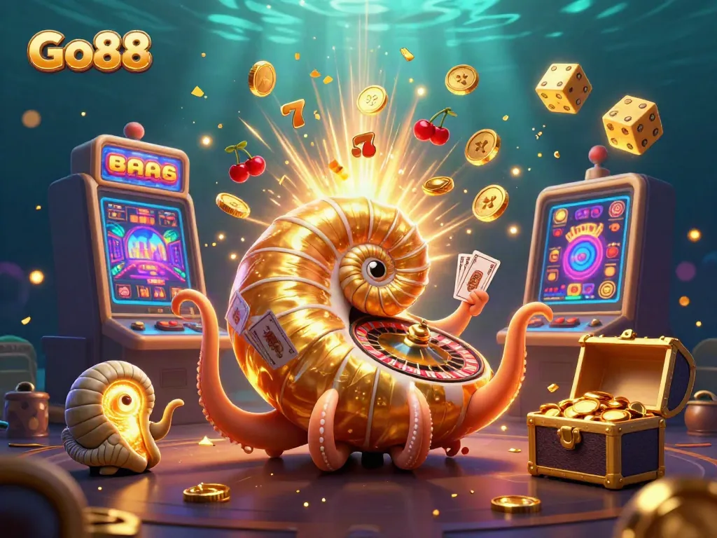 Engage in thrilling gameplay with Go88 featuring vibrant casino elements and characters.