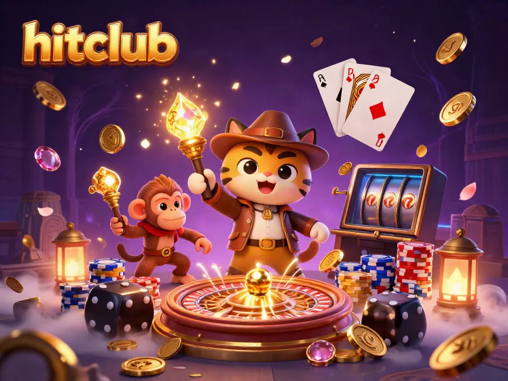 Discover thrilling casino treasures with hitclub's dynamic adventures, featuring a cat archaeologist and monkey companion.