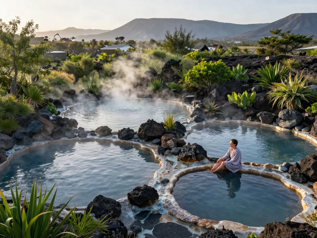 Relaxing in the mineral-rich pools at rokok88 link, an oasis of volcanic wellness.