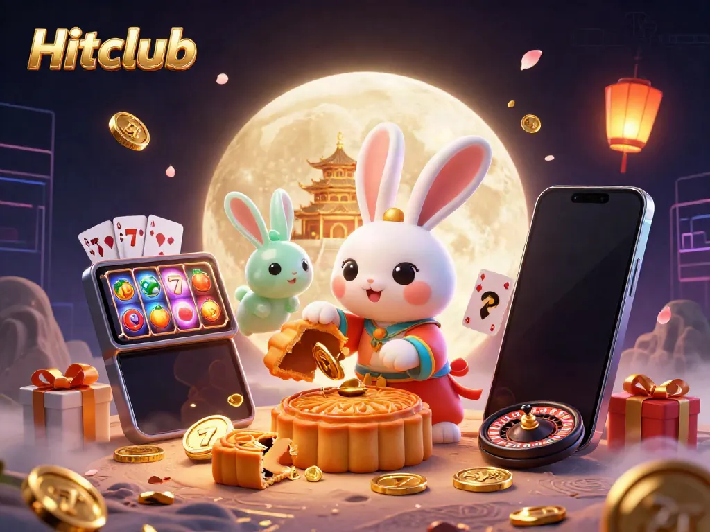 Engage with Hitclub's vibrant casino scene filled with 3D elements and traditional folklore characters.