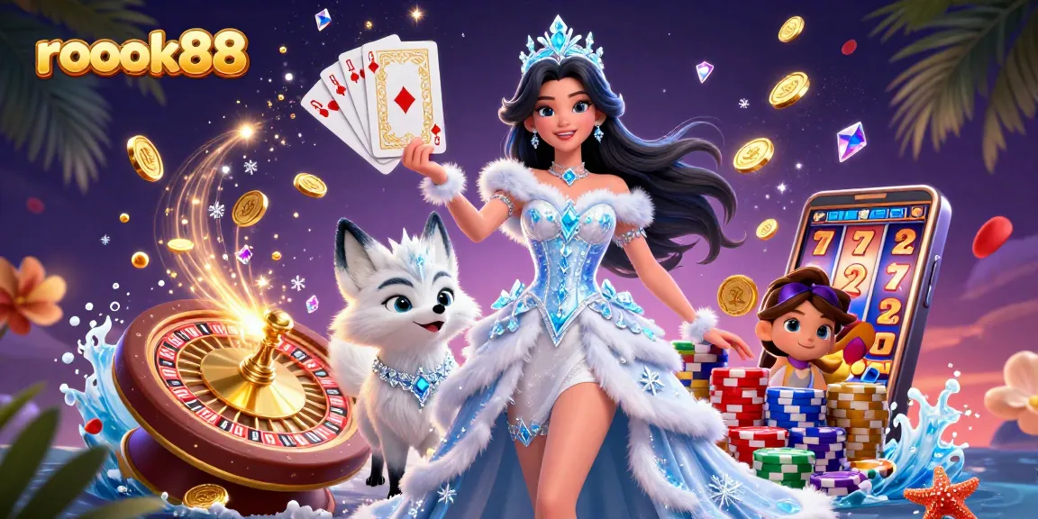 Experience exciting gameplay at rokok88 with vibrant casino characters and dynamic gambling elements.