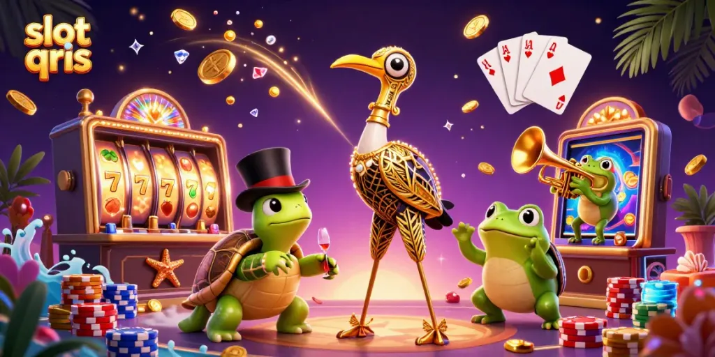 Engage in the excitement with slot qris showcasing vibrant characters and dynamic casino elements.