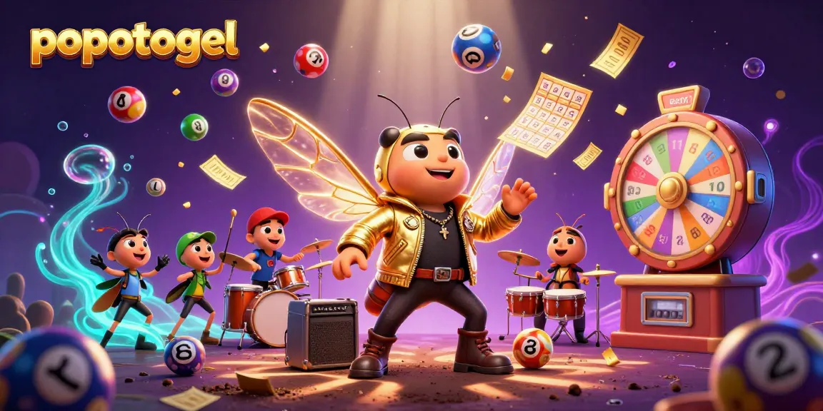 Experience the thrill of popotogel with dynamic lottery balls and an electrifying scene.
