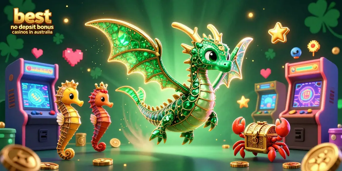 Experience the excitement at the best no deposit bonus casinos in australia with our vibrant casino illustration.
