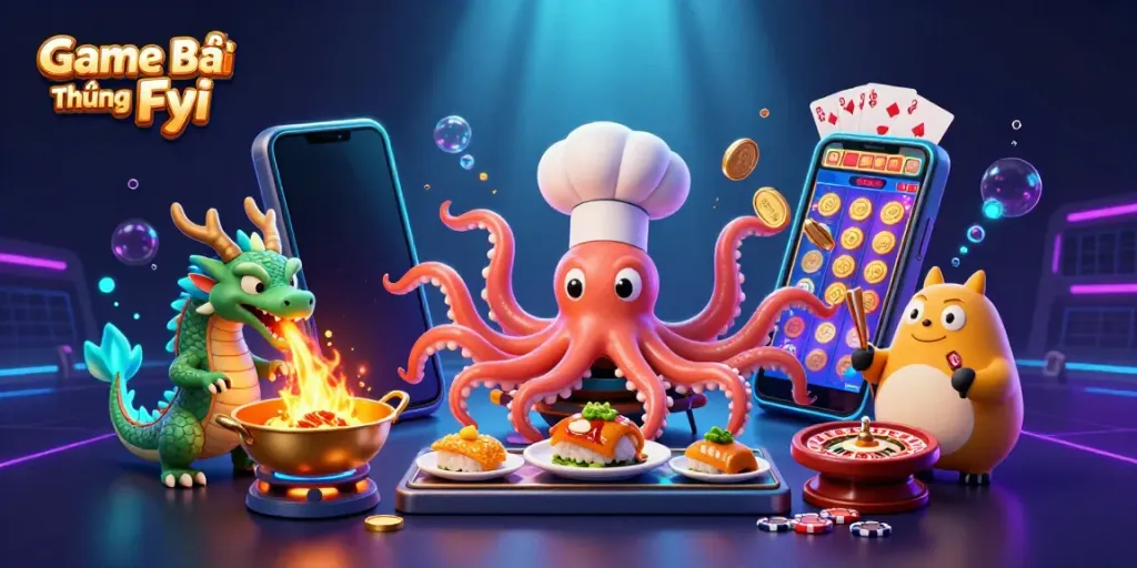 Experience Game Bài Đổi Thưởng Fyi in a vibrant casino scene with dynamic gameplay elements.