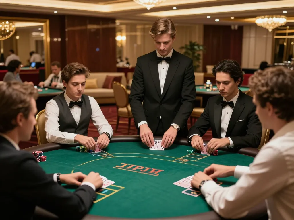 Engaged players at a luxury poker table showcasing strategic play at maxpoker88.