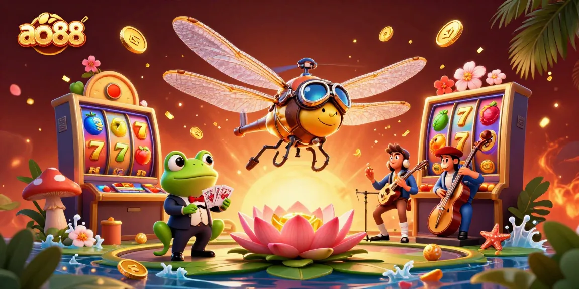 Experience thrilling gameplay at ao88 with vibrant slots and festive atmosphere!