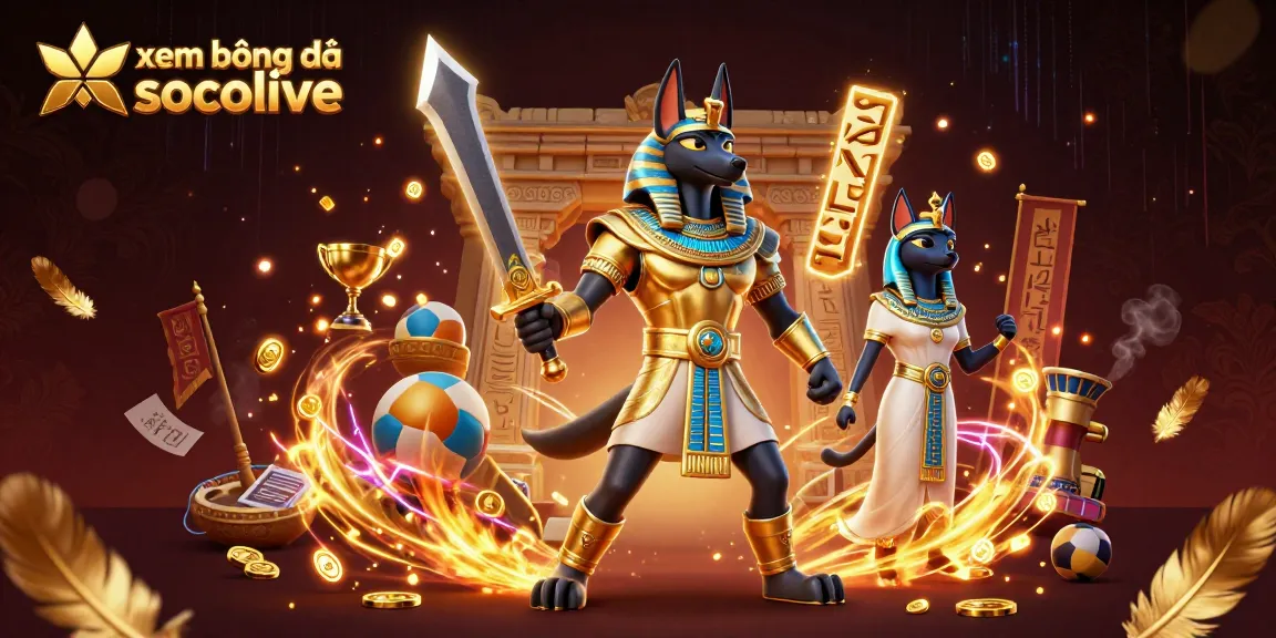 Engage in xem bóng đá socolive with dynamic sports scenes and vibrant ancient warrior aesthetics.
