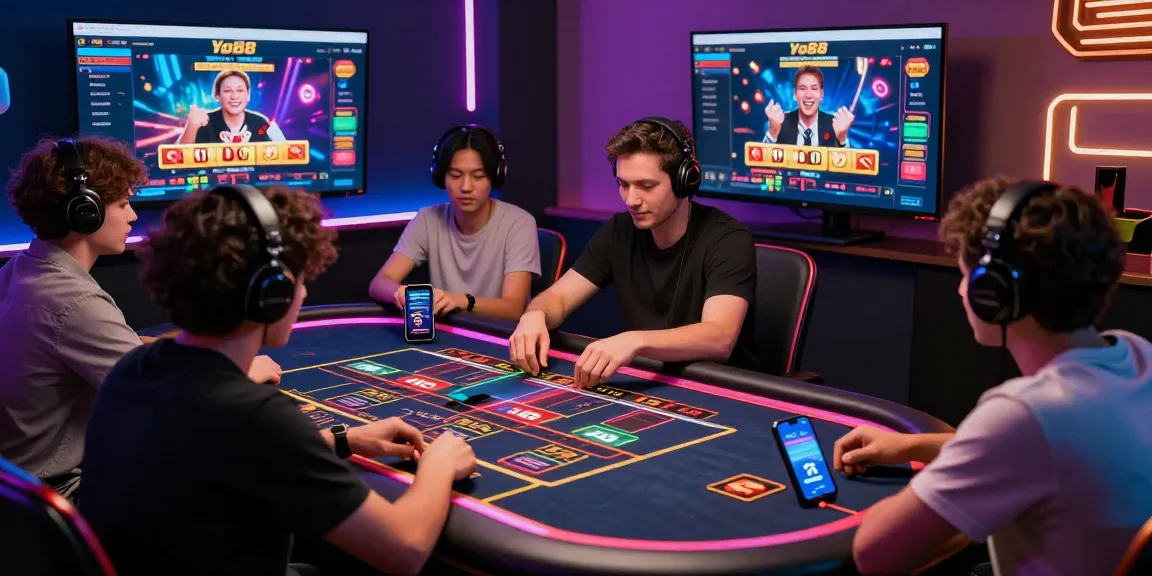 Exciting Yo88 online gaming scene with players engaged in live casino action.