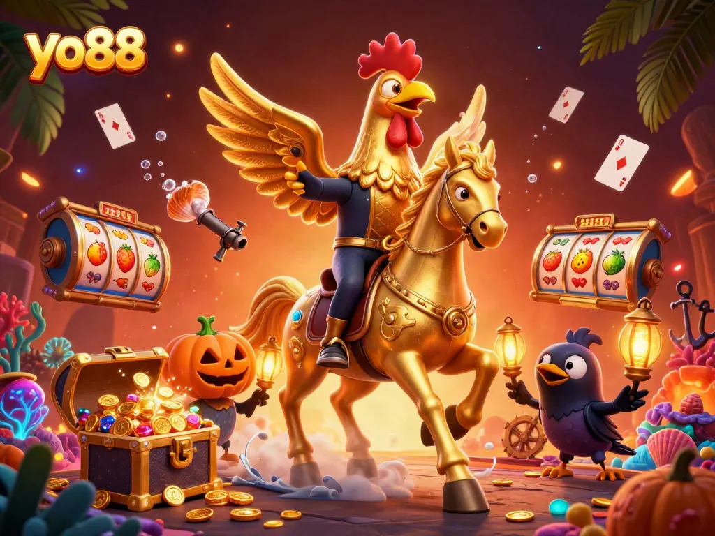 Win big at yo88 with a thrilling 3D casino adventure featuring vibrant characters and exciting gaming elements.