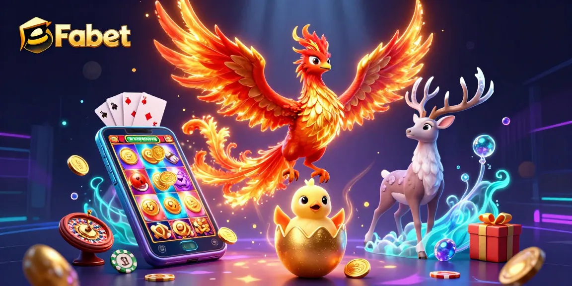 Fabet delivers excitement with a vibrant 3D phoenix, captivating jackpot games, and immersive casino elements.