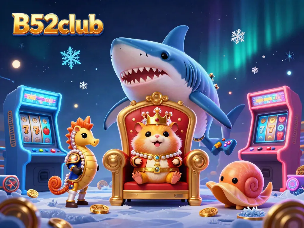 Experience thrilling games at B52club with the golden hamster king and dynamic casino elements.