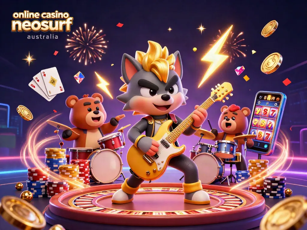 Play exciting games with Neosurf at online casino neosurf australia, featuring spunky rock star characters.