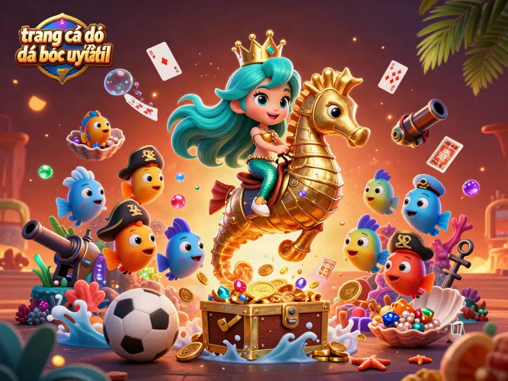 Cá cược tại trang cá độ bóng đá uy tín, hình ảnh rực rỡ về cuộc phiêu lưu dưới biển.