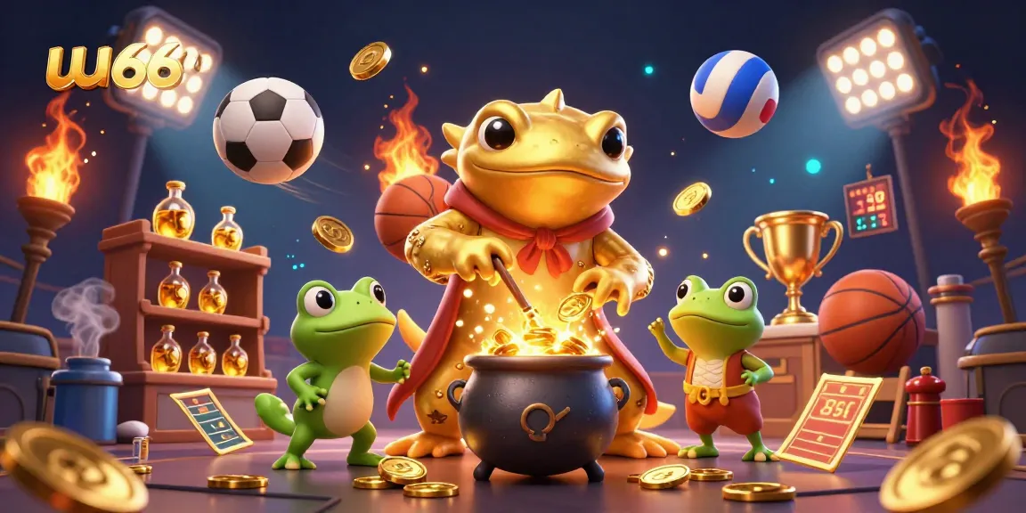 Experience thrilling gameplay at uu666 with magical gold elements and energetic sports motifs.