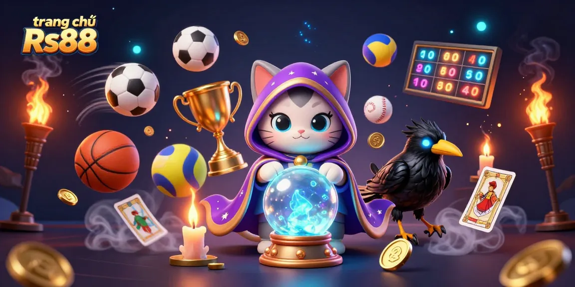 Engage with the excitement of trang chủ Rs88, featuring casino characters in a vibrant 3D illustration.