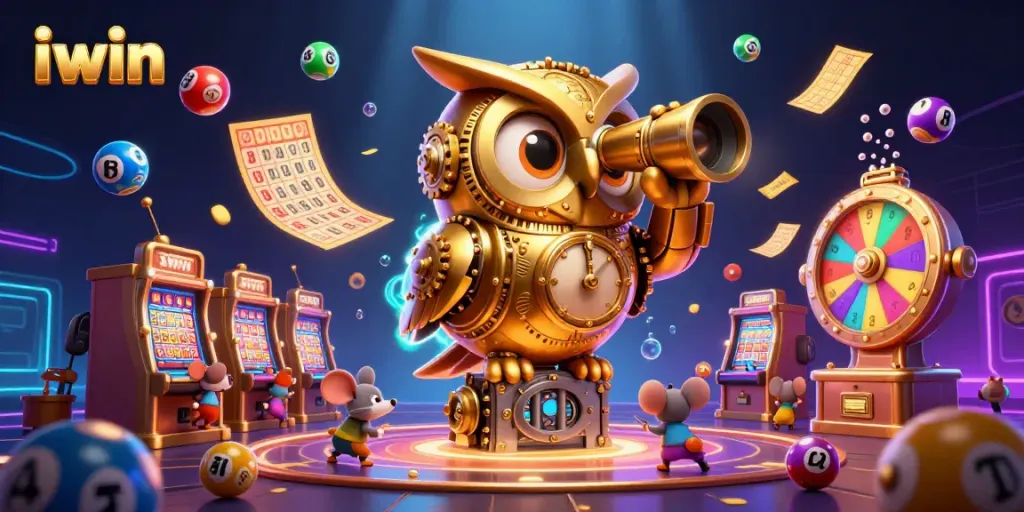 Engage with iwin's vibrant world of interactive gaming featuring a lively casino scene.