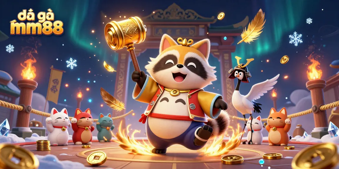 Engage in thrilling đá gà mm88 action with vibrant characters and dynamic casino elements.