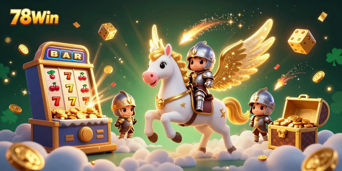 Experience thrilling gaming at 78Win with a vibrant jackpot scene filled with dazzling casino elements.