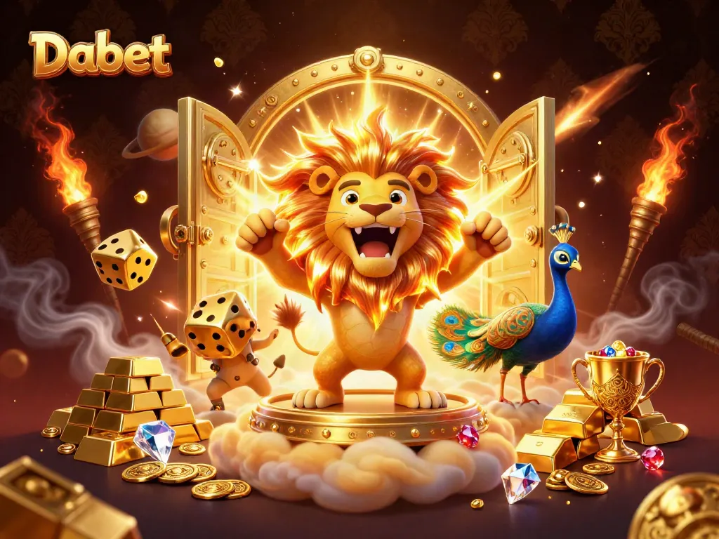 Engage with Dabet's thrilling online casino experience featuring vibrant characters and rich game elements.