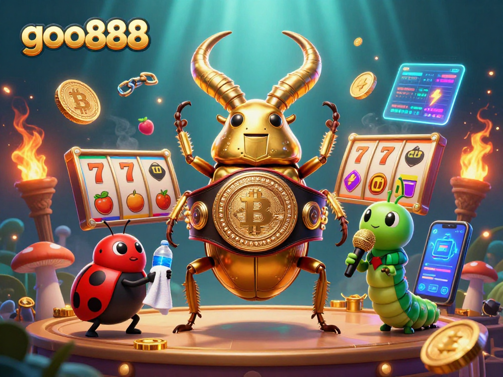 Experience the thrilling action of goo888 as animated characters compete in the casino realm.