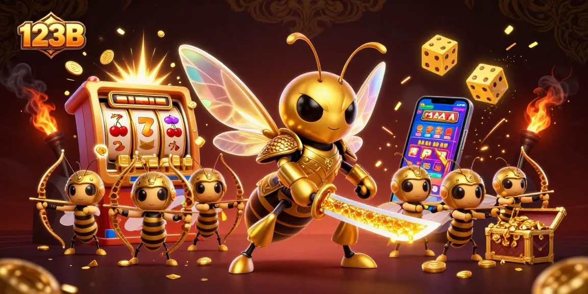 Experience the thrilling 123B jackpot with exciting games and unique winnings in a vibrant casino scene.