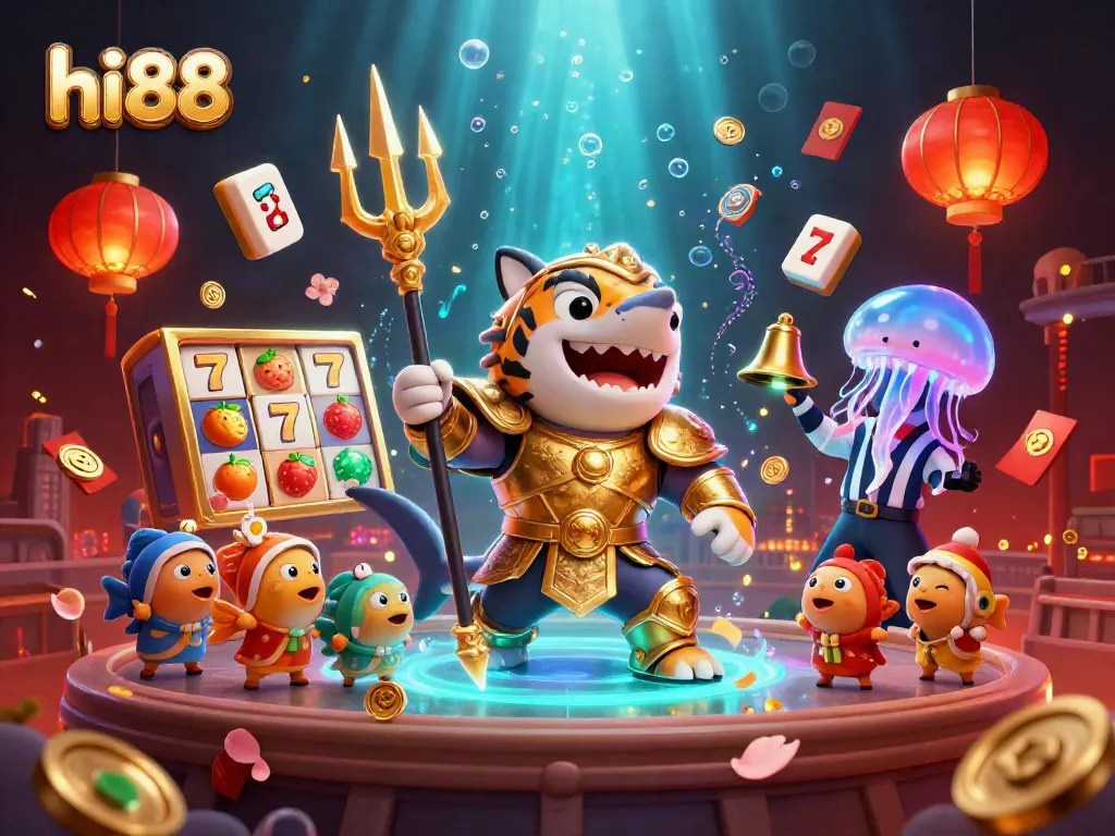 hi88 captures thrilling moments in a slot game extravaganza with vibrant elements filled with energy.