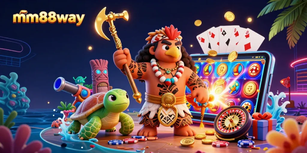 Engage in thrilling fish shooting games with mm88way's vibrant underwater adventures.