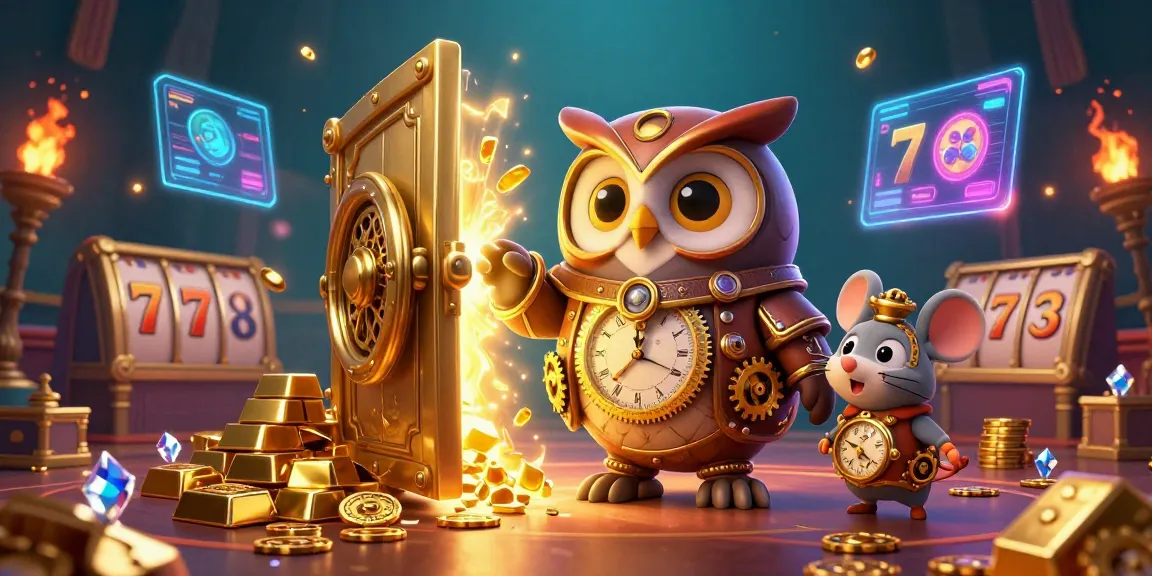 Spin the reels on situs slot gacor with stunning casino elements and treasure in a vibrant 3D illustration