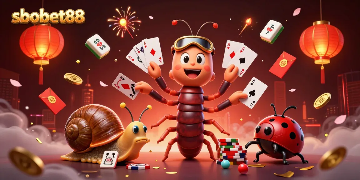 Experience sbobet88 excitement as the animated millipede dealer draws in players with vibrant action and excitement.