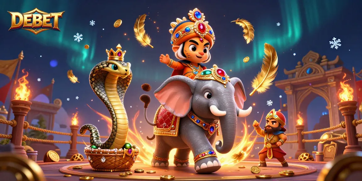 Engage with DEBET's immersive tiger-themed casino experience, full of vibrant elements and dynamic action.