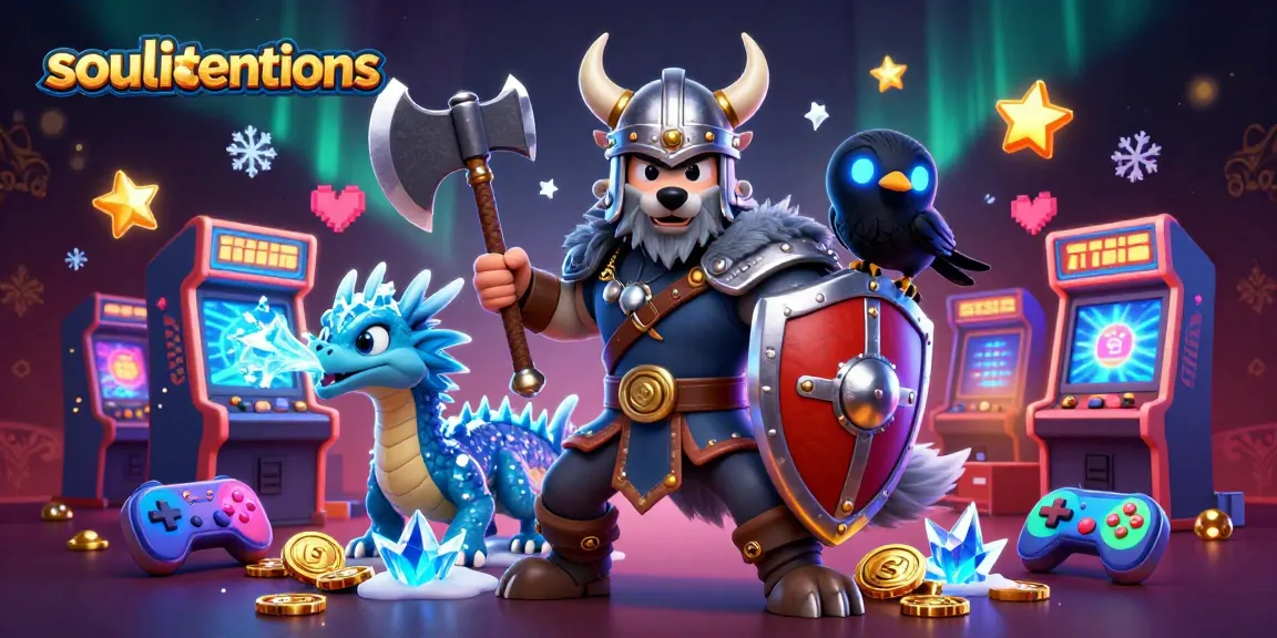Menangkan di soulintentions dengan Viking wolf dan dragon dalam suasana kasino modern.